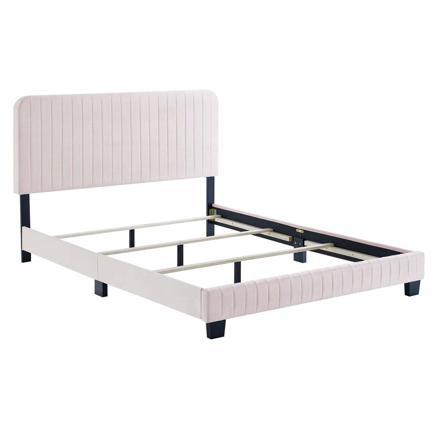 Celine Channel Tufted Performance Velvet Twin Bed by Modway