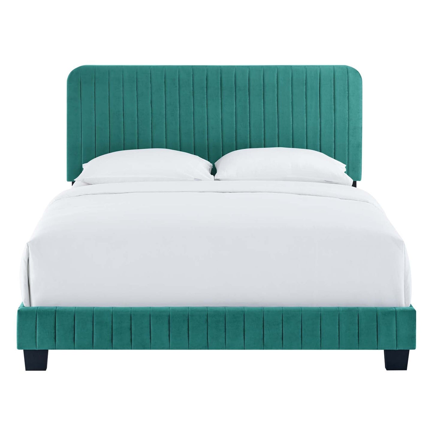 Celine Channel Tufted Performance Velvet Twin Bed by Modway