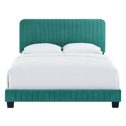 Celine Channel Tufted Performance Velvet Twin Bed by Modway