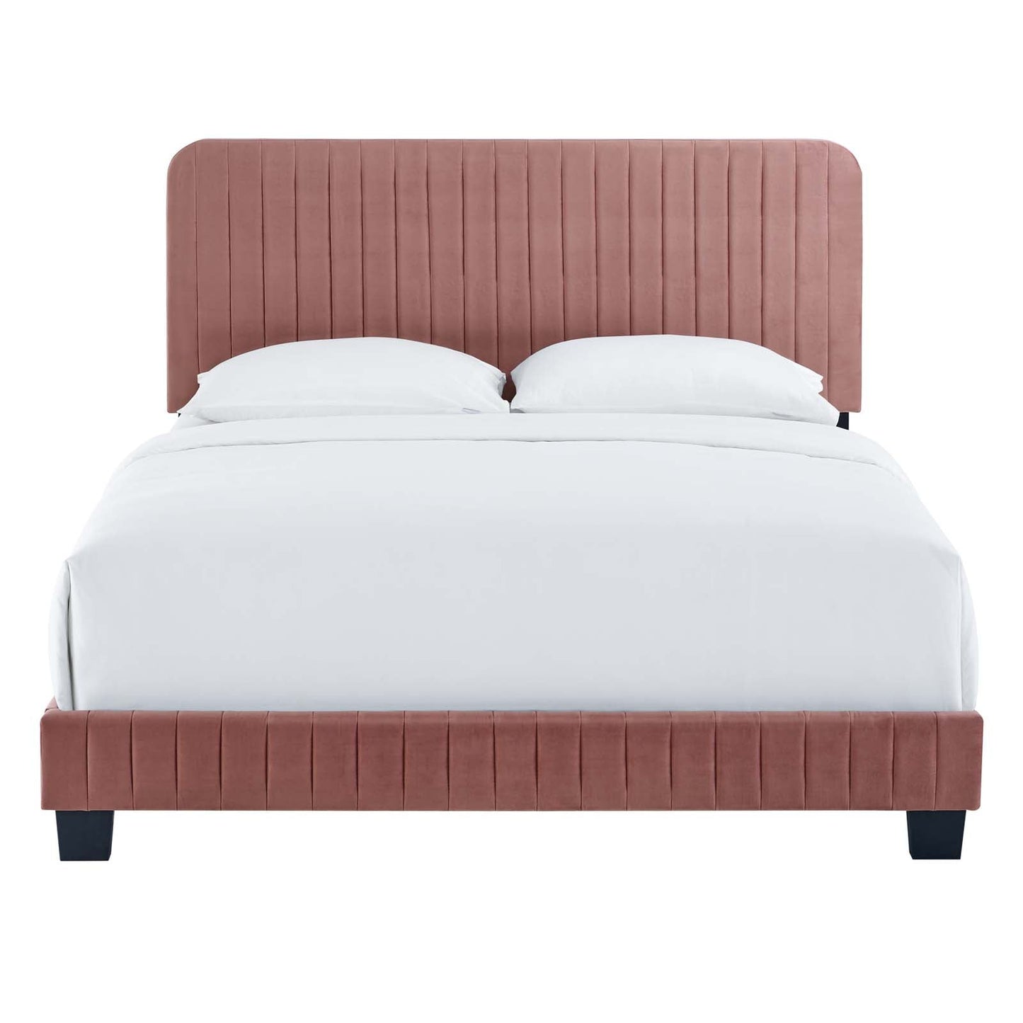 Celine Channel Tufted Performance Velvet King Platform Bed by Modway