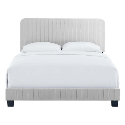 Celine Channel Tufted Performance Velvet Queen Platform Bed by Modway