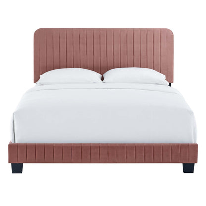 Celine Channel Tufted Performance Velvet Full Platform Bed by Modway