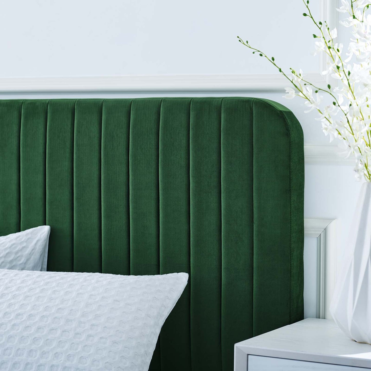 Celine Channel Tufted Performance Velvet Full Platform Bed by Modway