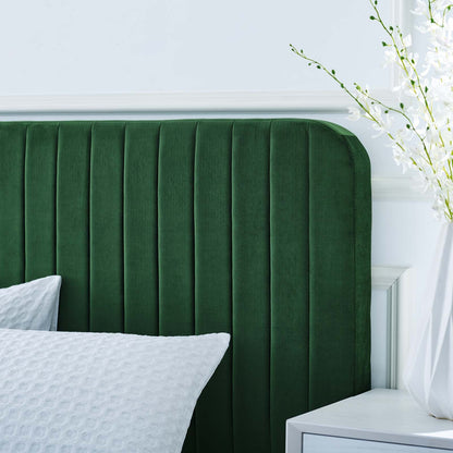 Celine Channel Tufted Performance Velvet Full Platform Bed by Modway