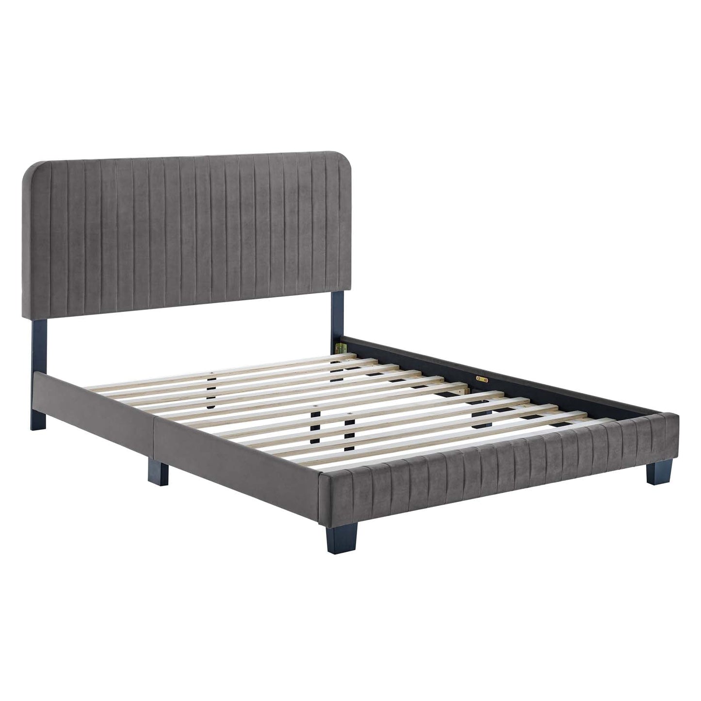 Celine Channel Tufted Performance Velvet Full Platform Bed by Modway