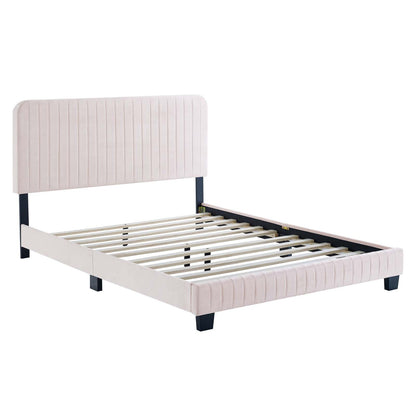 Celine Channel Tufted Performance Velvet Full Platform Bed by Modway