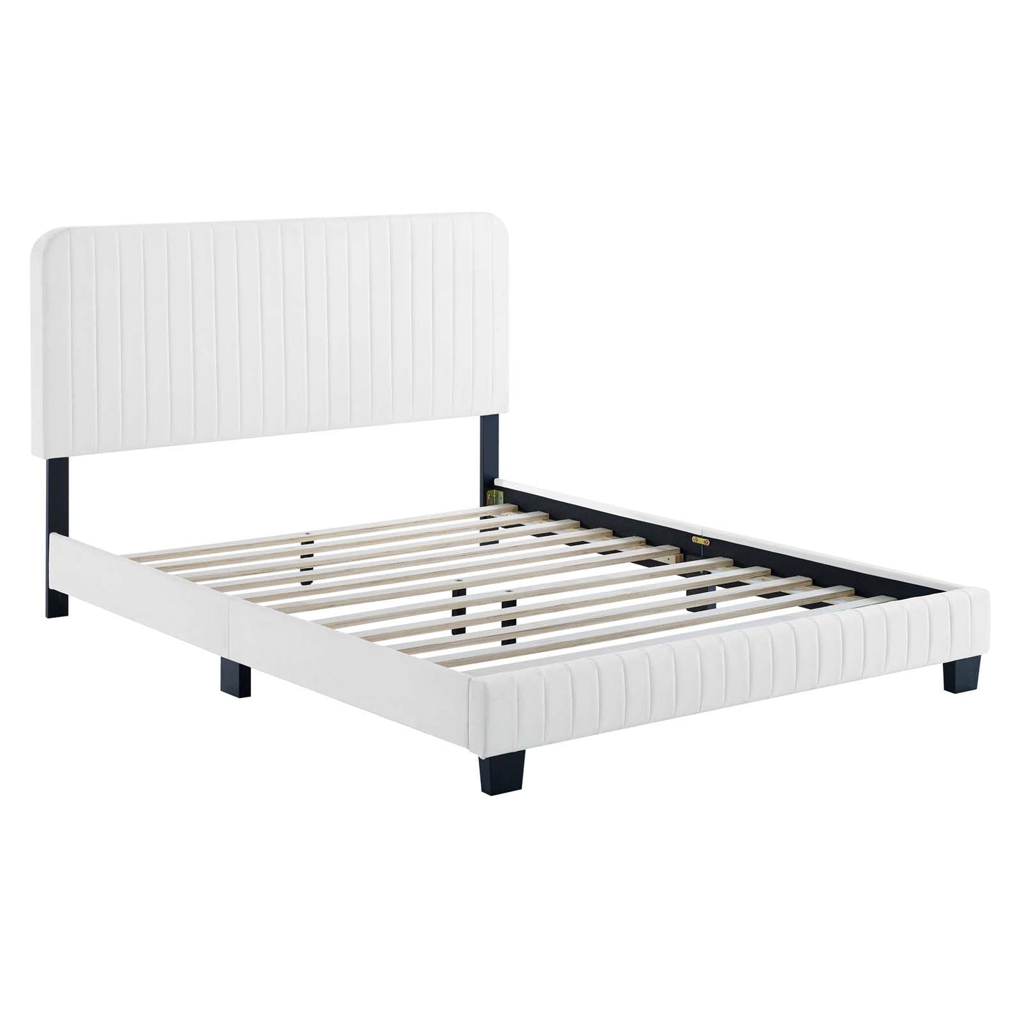Celine Channel Tufted Performance Velvet Full Platform Bed by Modway