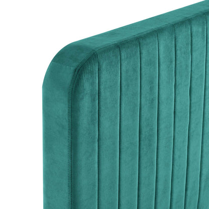 Celine Channel Tufted Performance Velvet Twin Platform Bed by Modway