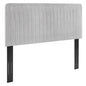 Milenna Channel Tufted Performance Velvet Twin Headboard by Modway