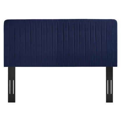 Milenna Channel Tufted Upholstered Fabric Twin Headboard by Modway