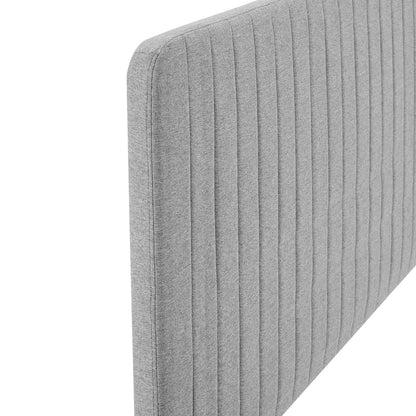 Milenna Channel Tufted Upholstered Fabric Full/Queen Headboard by Modway