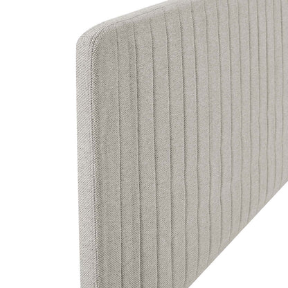 Milenna Channel Tufted Upholstered Fabric King/California King Headboard by Modway