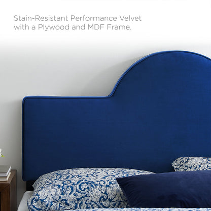 Aurora Performance Velvet Queen Bed by Modway