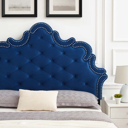 Arabella Button-Tufted Performance Velvet Twin Headboard by Modway