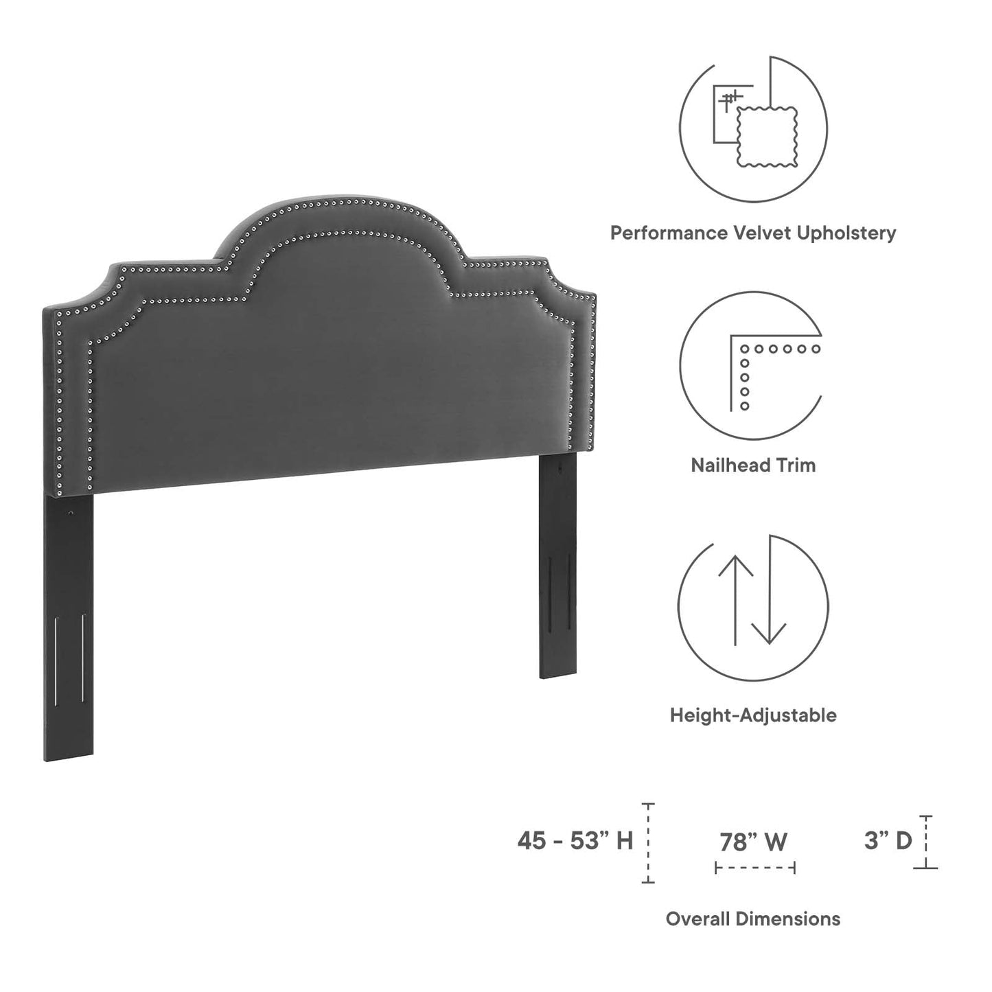 Belinda Performance Velvet King/California King Headboard by Modway