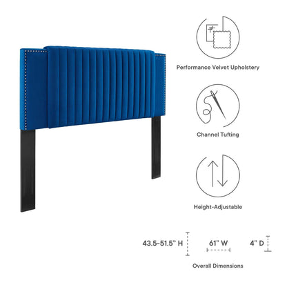 Felicity Channel Tufted Performance Velvet Twin Headboard by Modway