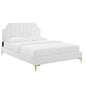 Sienna Performance Velvet Queen Platform Bed by Modway
