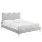 Current Performance Velvet Twin Platform Bed by Modway