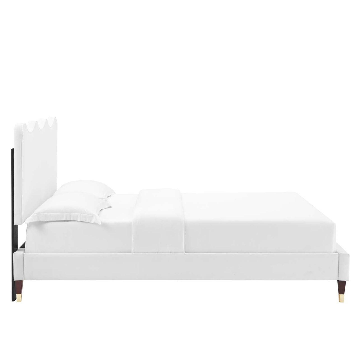Current Performance Velvet Twin Platform Bed by Modway