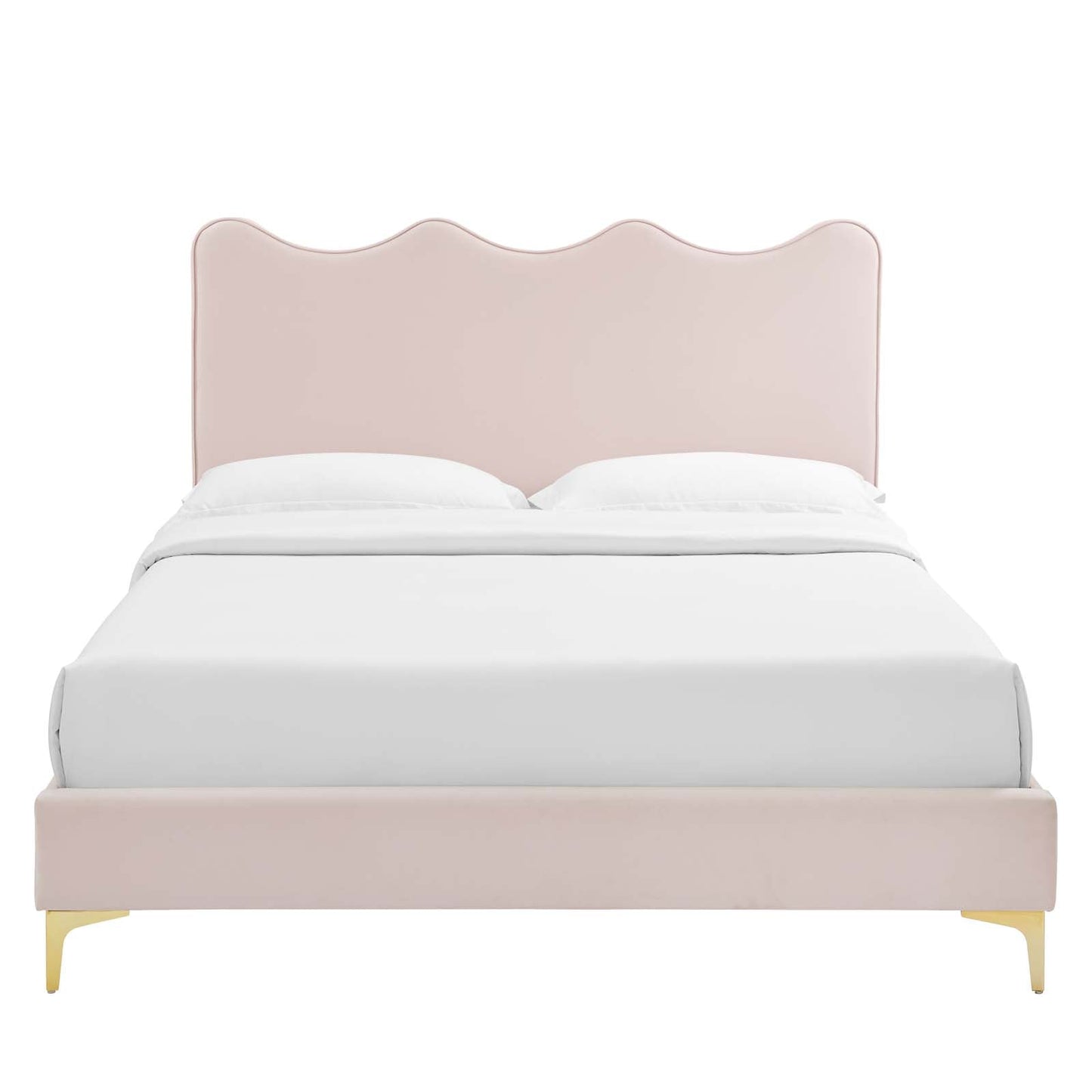 Current Performance Velvet Full Platform Bed by Modway