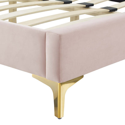Current Performance Velvet Full Platform Bed by Modway