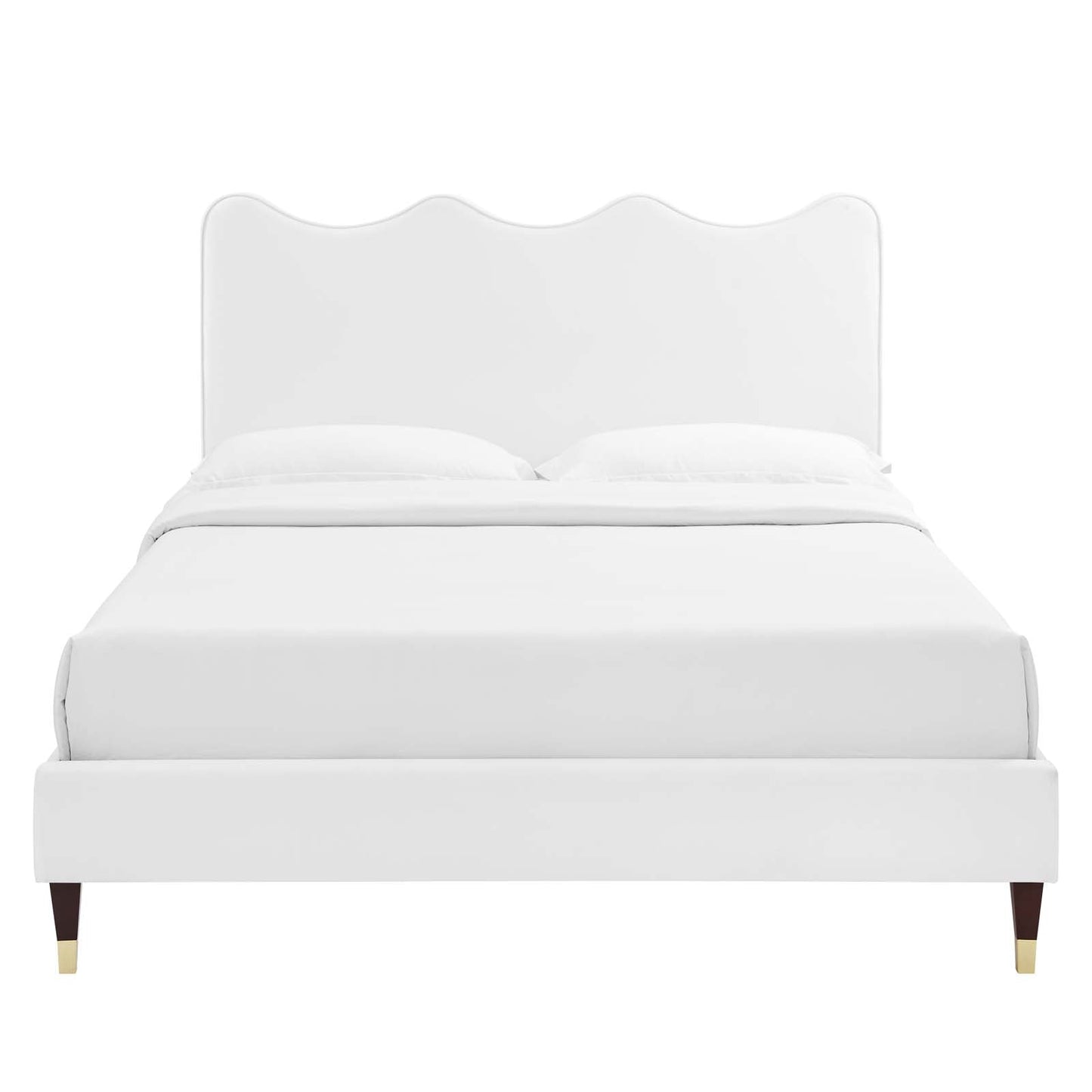 Current Performance Velvet Queen Platform Bed by Modway