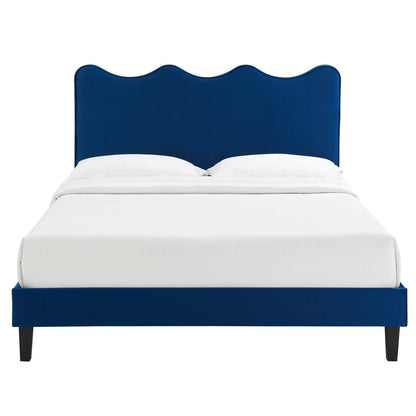Current Performance Velvet King Platform Bed by Modway