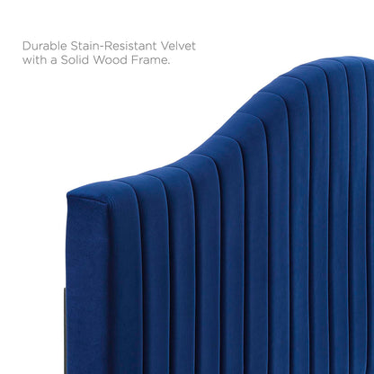 Juniper Channel Tufted Performance Velvet Queen Platform Bed by Modway