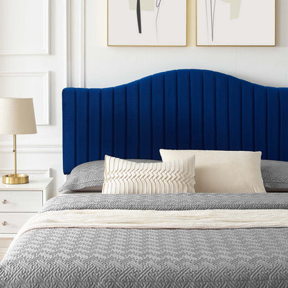 Juniper Channel Tufted Performance Velvet Twin Platform Bed by Modway