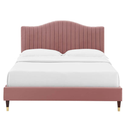 Juniper Channel Tufted Performance Velvet Full Pla