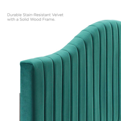 Juniper Channel Tufted Performance Velvet Full Platform Bed by Modway