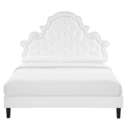 Gwyneth Tufted Performance Velvet Queen Platform Bed by Modway