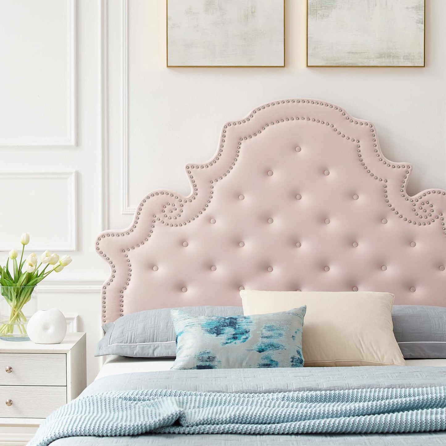 Gwyneth Tufted Performance Velvet Full Platform Bed by Modway