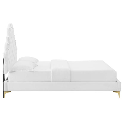 Gwyneth Tufted Performance Velvet Full Platform Bed by Modway