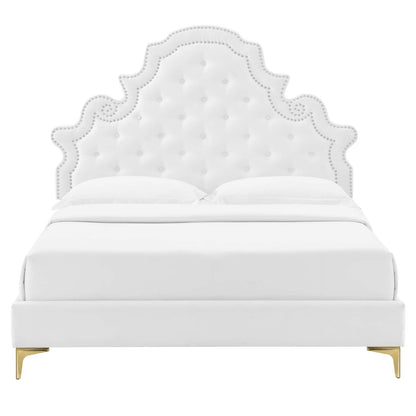 Gwyneth Tufted Performance Velvet Full Platform Bed by Modway