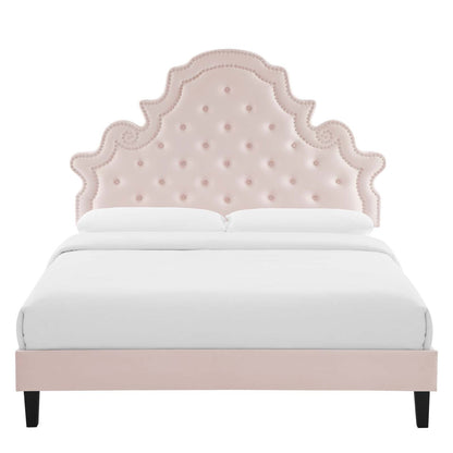 Gwyneth Tufted Performance Velvet Full Platform Bed by Modway