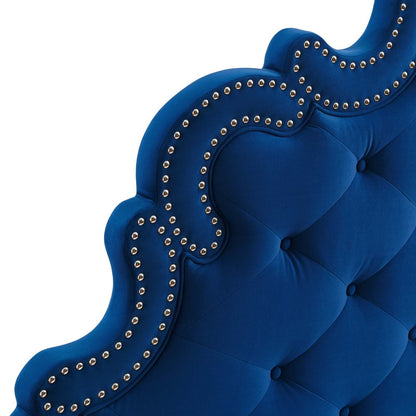 Sasha Button-Tufted Performance Velvet Twin Bed by Modway