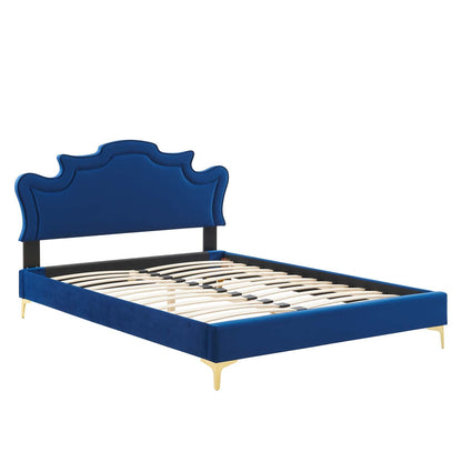 Neena Performance Velvet Twin Bed by Modway