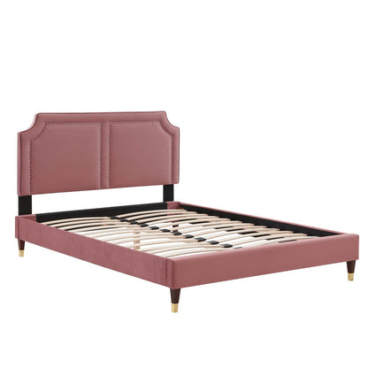 Novi Performance Velvet Twin Bed by Modway