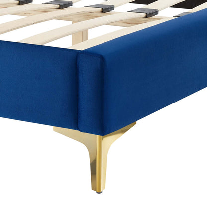 Liva Performance Velvet Queen Bed by Modway
