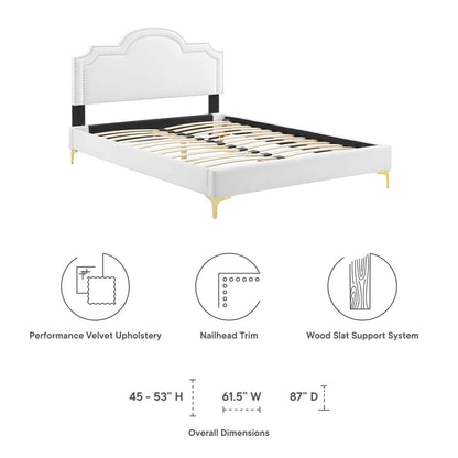 Aviana Performance Velvet King Bed by Modway