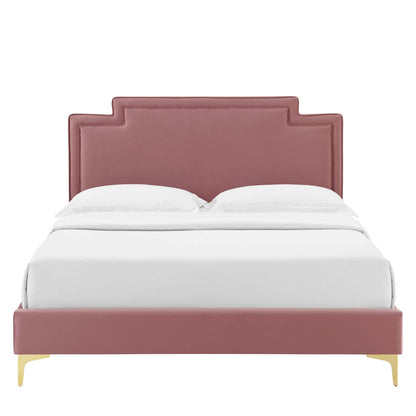 Liva Performance Velvet King Bed by Modway