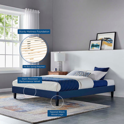 Neena Performance Velvet King Bed by Modway