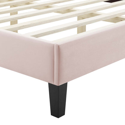 Sienna Performance Velvet Twin Platform Bed by Modway
