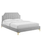 Sienna Performance Velvet Full Platform Bed by Modway
