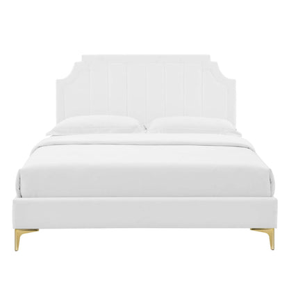 Sienna Performance Velvet Full Platform Bed by Modway