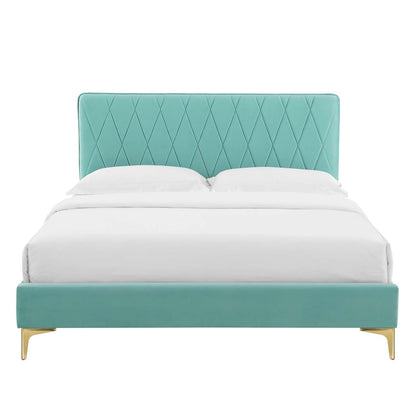 Phillipa Performance Velvet King Platform Bed by Modway