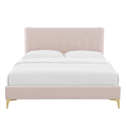 Phillipa Performance Velvet King Platform Bed by Modway