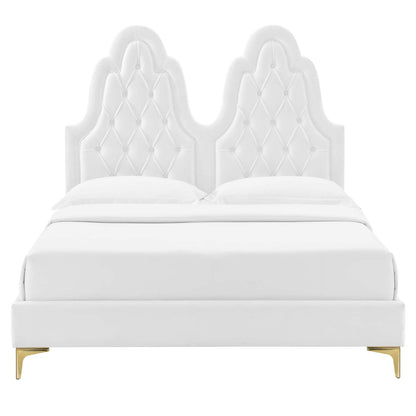 Alexandria Tufted Performance Velvet Twin Platform Bed by Modway