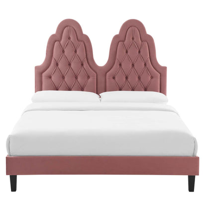 Alexandria Tufted Performance Velvet Twin Platform Bed by Modway